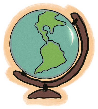 Grainy Globe Doodle